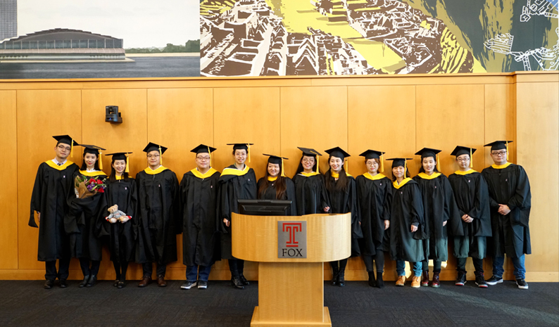 Students of Intake 4 of the MSA Program of Temple University Received Their Master Degree